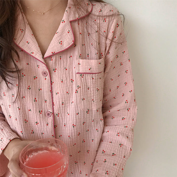 cherry pajama set
