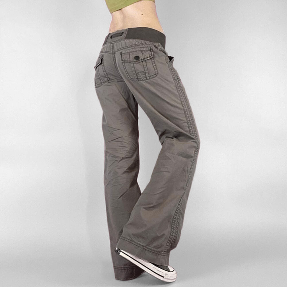 downtown girl drawstring denim pants