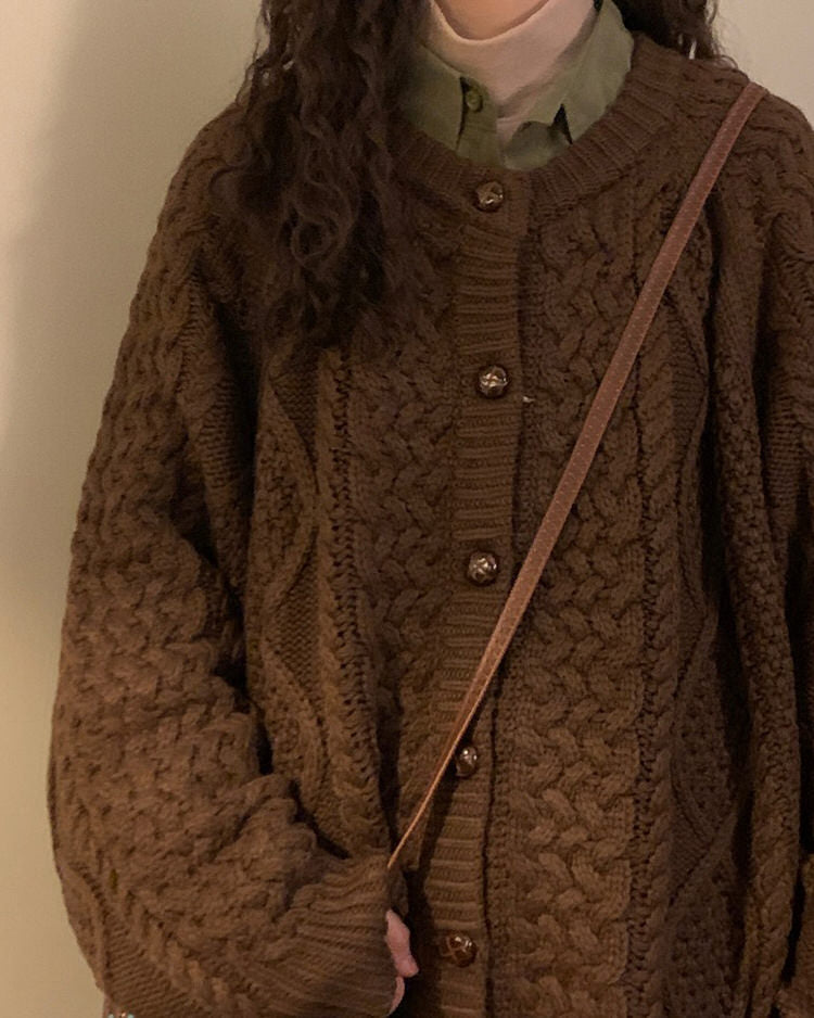 80's grandma collar cardigan