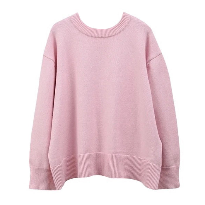 pastel pink oversized sweater