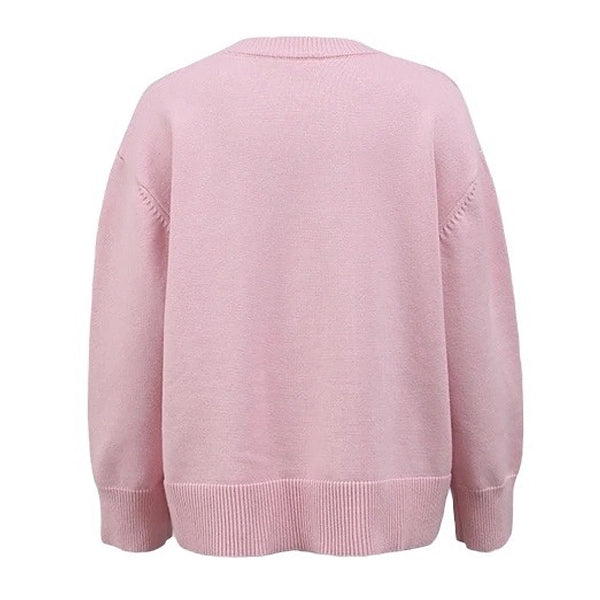 pastel pink oversized sweater