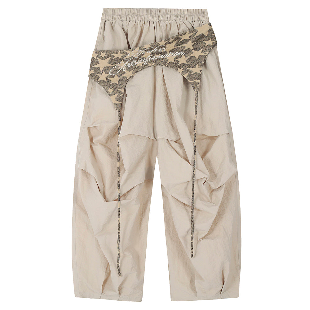 star girl layered baggy pants